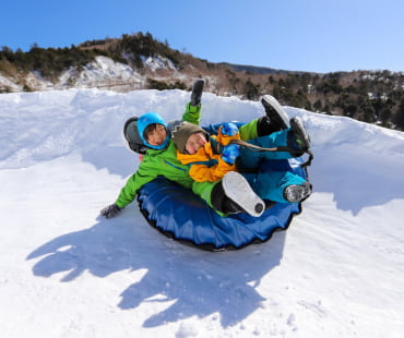 Tubing at Manza Onsen